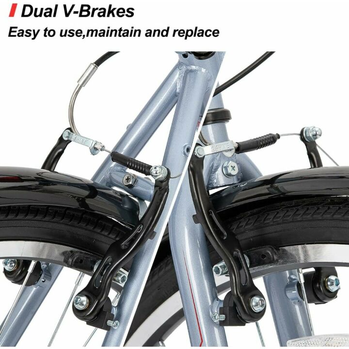 Hiland 700C Hybrid Bike - Men's & Women's Cruiser