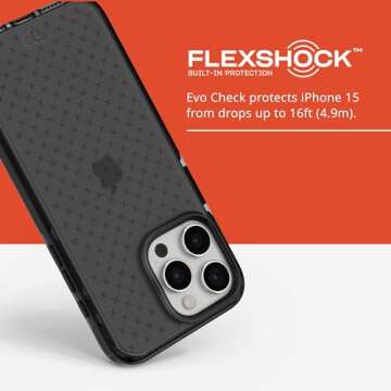 Tech21 Evo Check Case for iPhone 15 Pro Max - Slim & Safe