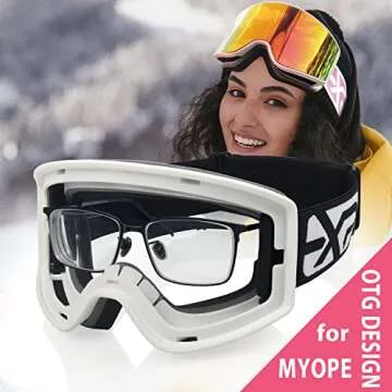 EXP VISION Anti-Fog Ski Goggles for Men Women Youth