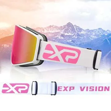 EXP VISION Anti-Fog Ski Goggles for Men Women Youth