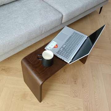 YLACMALS C Shaped End Table for Living Spaces