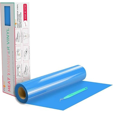 HTVRONT Lake Blue HTV Vinyl Rolls - 12" x 20ft for All Crafts and Designs