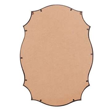 Patton Wall Decor 24x36 Gold Ornate Wall Accent Mirror