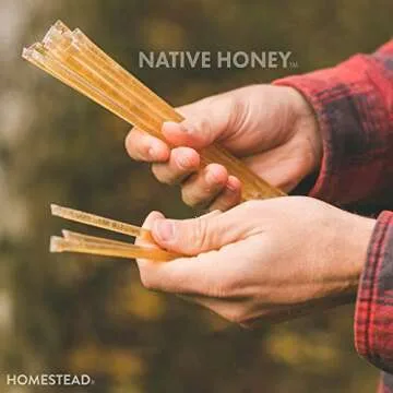 Homestead Honey Native Honey Sticks for Tea - 20 Single Serve Straws