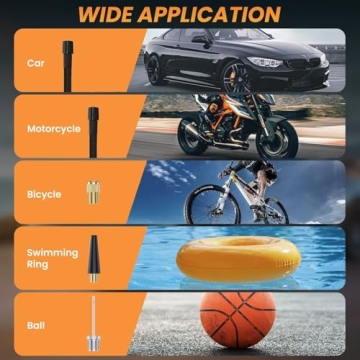 Tire Inflator Portable Air Compressor,Tire Inflators Portable Cordless Air Pump with Gauge for Car tires 20000mAh and 150PSI Digital LCD for Car,Motorcycle,Bike Tires and Balls