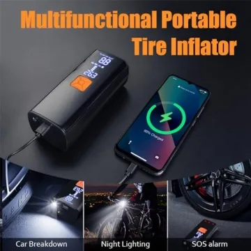 Tire Inflator Portable Air Compressor,Tire Inflators Portable Cordless Air Pump with Gauge for Car tires 20000mAh and 150PSI Digital LCD for Car,Motorcycle,Bike Tires and Balls