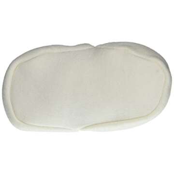 Burt's Bees Baby Baby Gender Neutral Color for Ages 0 to 9 Months Old Slipper Sock, Eggshell White, 3 6 Unisex Infant