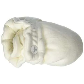 Burt's Bees Baby Baby Gender Neutral Color for Ages 0 to 9 Months Old Slipper Sock, Eggshell White, 3 6 Unisex Infant
