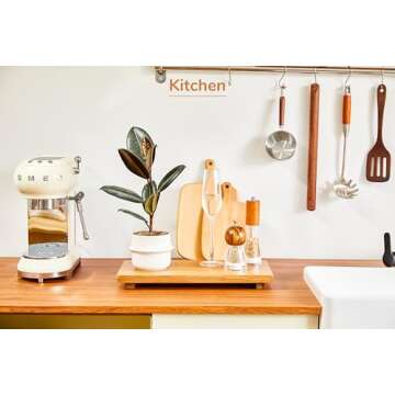 Elegant 16" Acacia Wood Riser Stand for Home Décor