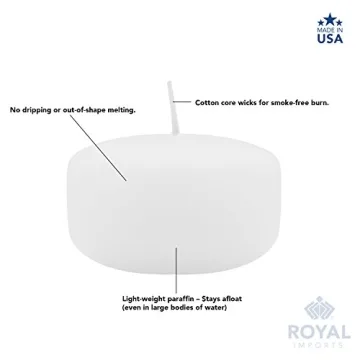 Royal Imports Floating Candles for Weddings and Events 12 Pack