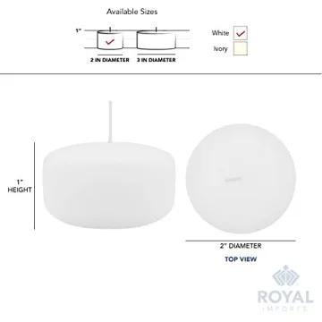 Royal Imports Floating Candles for Weddings and Events 12 Pack