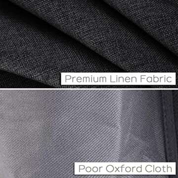 Joywell Bedside Storage Caddy Bedroom Organization Bedside Pocket Caddy Bed Organizer Remote Control Holder 4 Pockets Dorm Insert Mattress for Remote Control, Phone, Magazine, iPad, Tablet, Black