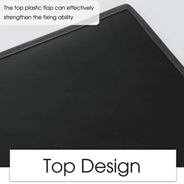 Joywell Bedside Storage Caddy Bedroom Organization Bedside Pocket Caddy Bed Organizer Remote Control Holder 4 Pockets Dorm Insert Mattress for Remote Control, Phone, Magazine, iPad, Tablet, Black