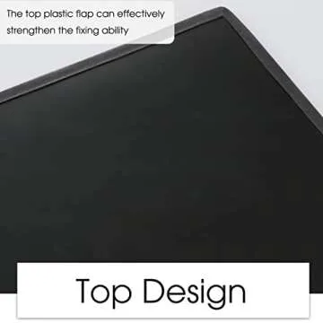 Joywell Bedside Storage Caddy Bedroom Organization Bedside Pocket Caddy Bed Organizer Remote Control Holder 4 Pockets Dorm Insert Mattress for Remote Control, Phone, Magazine, iPad, Tablet, Black