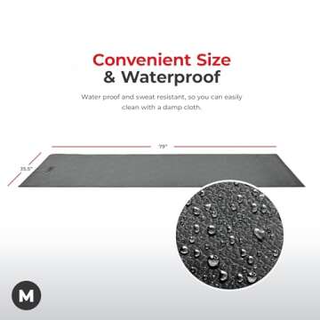 Sunny Health & Fitness Non Slip Foam Mat for Home Gym