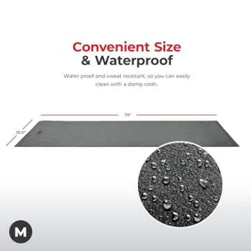 Sunny Health & Fitness Non Slip Foam Mat for Home Gym