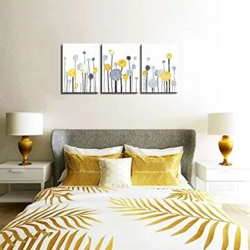 Abstract Watercolor 3 Piece Canvas Wall Art for Home