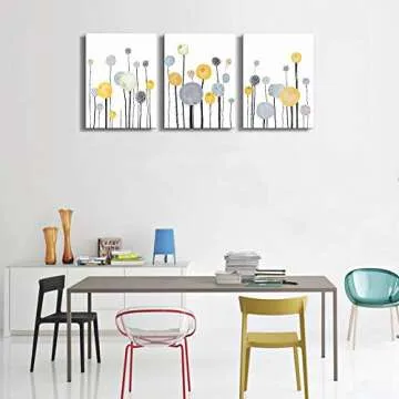 Abstract Watercolor 3 Piece Canvas Wall Art for Home