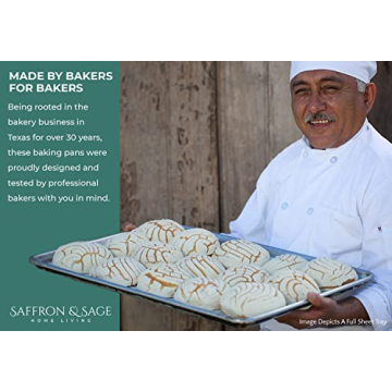 Commercial Quality Cookie Sheet Pan Set by Saffron & Sage