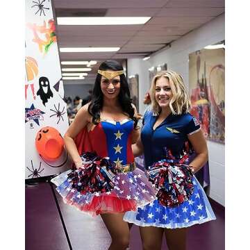 DMLBC Patriotic Tutu Skirt for Women - USA Flag Inspired