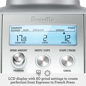 Breville Smart Grinder Pro - 60 Grind Settings for Coffee