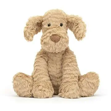 Jellycat Fuddlewuddle Puppy Stuffed Animal, Medium 9 inches - Dogs and Puppies Plush Toy - Classic Children's Gift