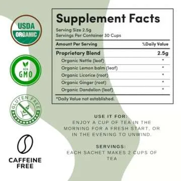 AutoimmuniTea – Soothing Tea Bags for Allergy Relief and Sinus Relief, Organic, Caffeine Free and ...
