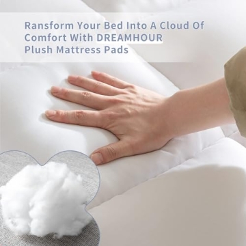 DREAMHOUR King Size Soft Mattress Topper for Ultimate Comfort