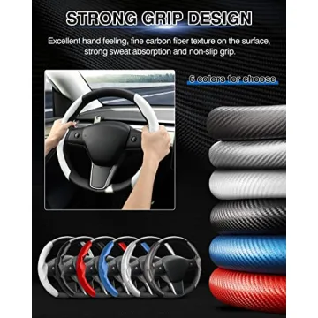 Custom-Fit Tesla Steering Wheel Cover for Model 3/Y