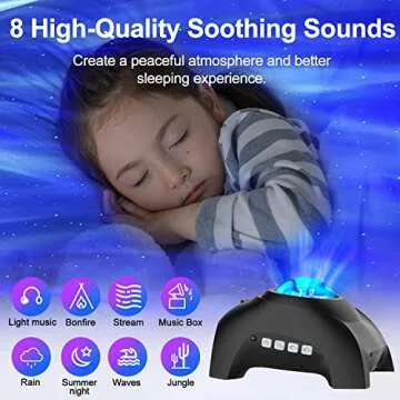 CIMELR Star Projector,Galaxy Light Projector Music Bluetooth Speaker and White Noise, Aurora Projector with Remote Control,Night Lights for Home Decor Bedroom/Ceiling