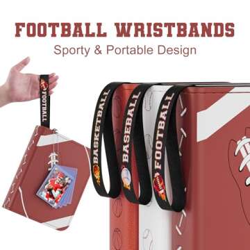 Mlikero 720 Pockets Football Card Binder, Sports Card Binder with Card Display Design, Premium Footb...