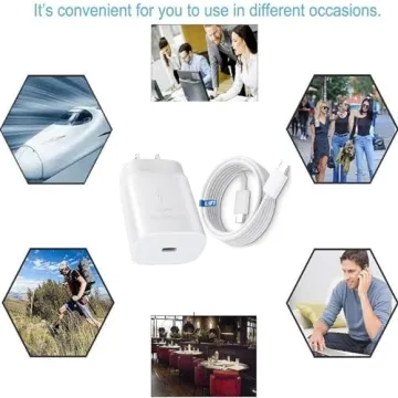 Samsung Fast Charger 25W USB C Cable for Galaxy