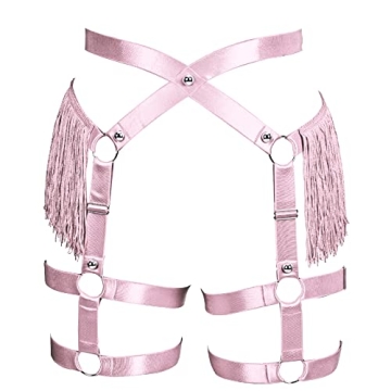 Fashion Lady Body Harness - Punk Gothic Tassel Garter Belt for Women