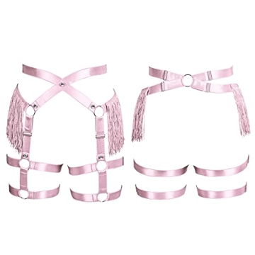 Punk Gothic Fashion Lady Body Harness Garter Belt for Women