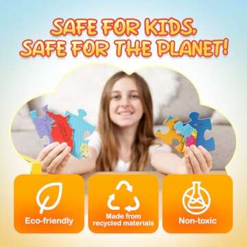 GeoToys GeoPuzzle Set of 6 Country-Shaped Jigsaw Puzzles