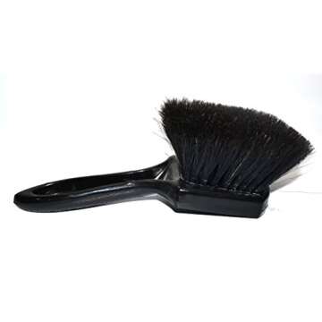 Wheel Woolies 9" Wheel & Fender Boars Hair Detail Brush - Ultimate Cleaning Tool for Car Enthusiasts
