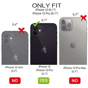 BENTOBEN Compatible with iPhone 12 Case and iPhone 12 Pro Case, Slim Silicone Soft Rubber with 360° Ring Holder Kickstand Car Mount Supported Protective Cute Phone Cases 5G 6.1" (2020), Midnight Green