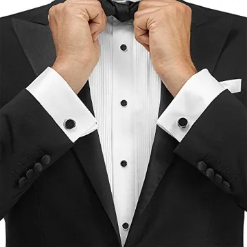 Zealmer Men’s Tuxedo Shirt Studs & Cufflinks Set