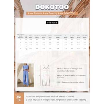 Stylish Dokotoo Women's Summer 2 Piece Outfit Set