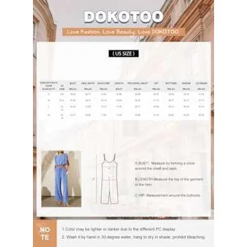 Stylish Dokotoo Women's Summer 2 Piece Outfit Set