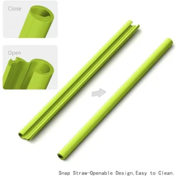 Reusable Silicone Straws - Eco-friendly & Easy to Clean