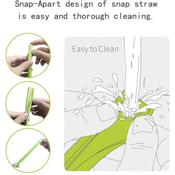 Reusable Silicone Straws - Eco-friendly & Easy to Clean