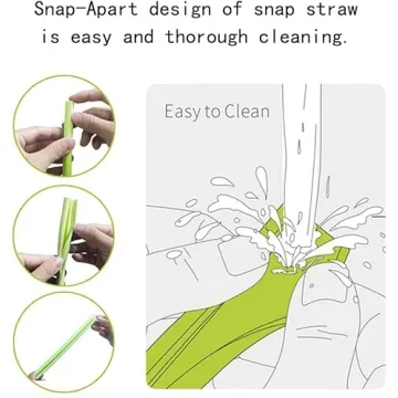 Reusable Silicone Straws - Eco-friendly & Easy to Clean