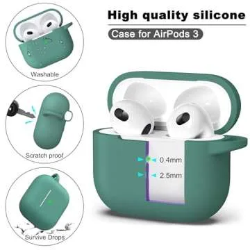 R-fun AirPods 3 Silicone Case Cover - Stylish Protection