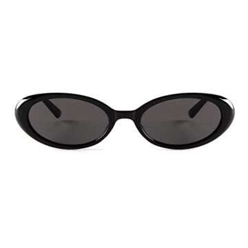 VIA LEECA Retro Oval Sunglasses for Trendy Protection