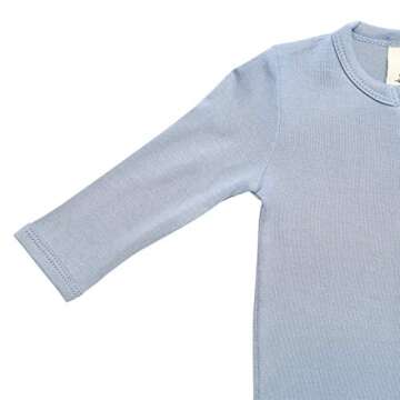KYTE BABY Unisex Rayon Made From Bamboo, Zippered Rompers, (0-3 Months, Slate)