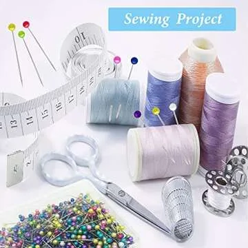 600PCS Colorful Sewing Pins with Pearlized Heads for Crafters