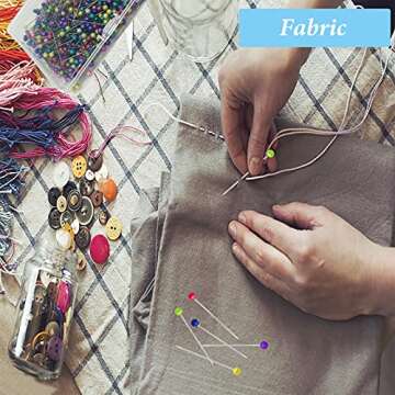 600PCS Sewing Pins Straight Pin for Fabric, Pearlized Ball Head Quilting Pins Long 1.5inch, Multicolor Corsage Stick Pins for Dressmaker, Jewelry DIY Decoration, Craft and Sewing Project