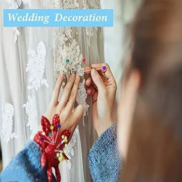 600PCS Colorful Sewing Pins with Pearlized Heads for Crafters