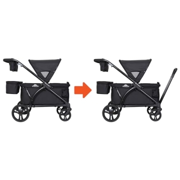 Baby Trend Expedition 2-in-1 Wagon for Kids - Ultra Black